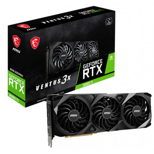Продать Видеокарта MSI GeForce RTX 3060 Ti VENTUS 3X 8192MB (RTX 3060 Ti VENTUS 3X 8GD6X) по Trade-In интернет-магазине Телемарт - Киев, Днепр, Украина фото