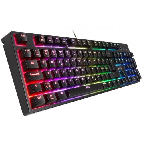 Купити Клавіатура Xtrfy K3 Semi Mech RGB (XG-K3-RGB-UKR) Black - ціна в Києві, Львові, Вінниці, Хмельницькому, Франківську, Україні | інтернет-магазин TELEMART.UA фото