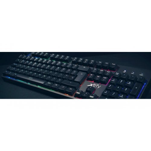 Купити Клавіатура Xtrfy K3 Semi Mech RGB (XG-K3-RGB-UKR) Black - ціна в Києві, Львові, Вінниці, Хмельницькому, Франківську, Україні | інтернет-магазин TELEMART.UA фото