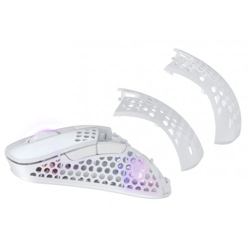 Купити Миша Xtrfy M4 Wireless RGB (XG-M4-WL-WHITE) White - ціна в Києві, Львові, Вінниці, Хмельницькому, Франківську, Україні | інтернет-магазин TELEMART.UA фото