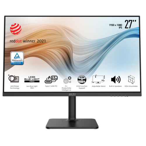 Продати Монітор MSI 27" Modern MD272P Black за Trade-In у інтернет-магазині Телемарт - Київ, Дніпро, Україна фото