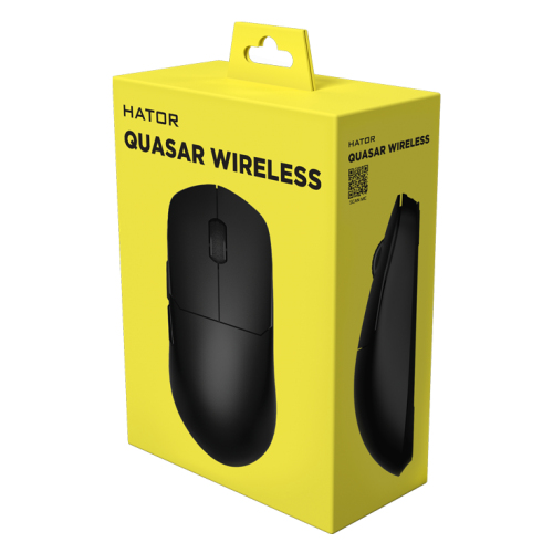 Купить Мышка HATOR Quasar Wireless (HTM-420) Black - цена в Харькове, Киеве, Днепре, Одессе
в интернет-магазине Telemart фото