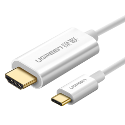 Кабель Ugreen MM121 USB Type-C-HDMI 1.5m (30841) White