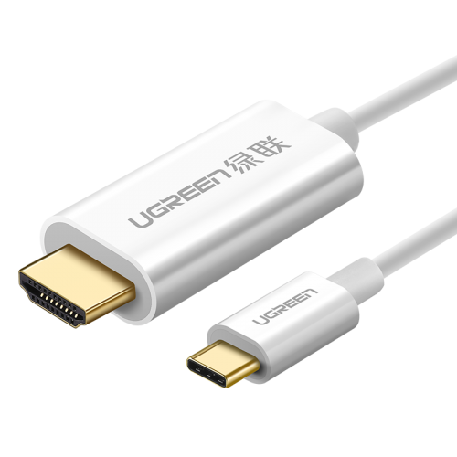 Купить Кабель Ugreen MM121 USB Type-C-HDMI 1.5m (30841) White - цена в Харькове, Киеве, Днепре, Одессе
в интернет-магазине Telemart фото