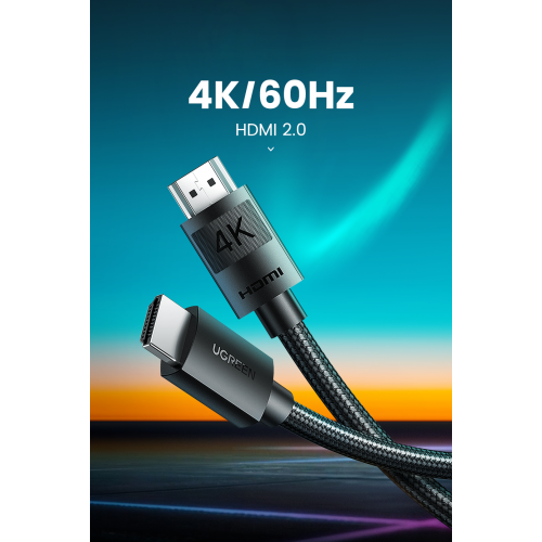 Купить Кабель Ugreen HD119 HDMI-HDMI 4K 2.0 1m (30999) Black - цена в Харькове, Киеве, Днепре, Одессе
в интернет-магазине Telemart фото