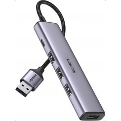 Фото USB-хаб Ugreen CM473 USB 3.0 4 in 1 (20805) Grey
