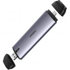 Внешний карман Ugreen CM298 M.2 SATA NGFF - USB 3.1 / USB Type-C (70533) Grey