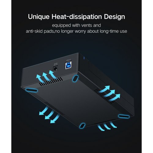 Внешний карман Ugreen US222 3.5" HDD/SSD - USB 3.0 (50422) Black купить в Украине: Киев, Днепр, Харьков, Одесса  | Низкая цена, отзывы, характеристики от TELEMART фото