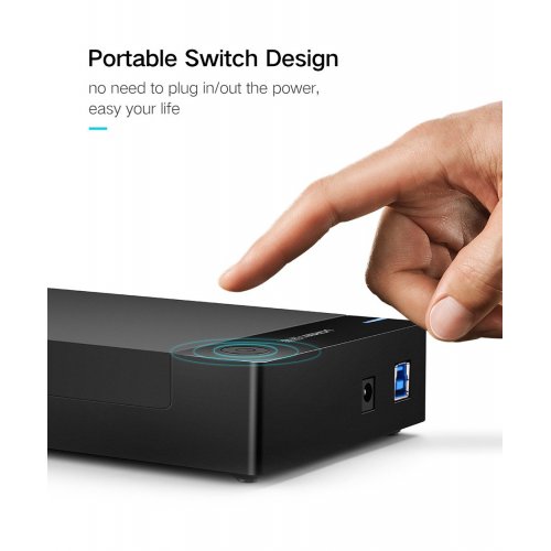 Внешний карман Ugreen US222 3.5" HDD/SSD - USB 3.0 (50422) Black купить в Украине: Киев, Днепр, Харьков, Одесса  | Низкая цена, отзывы, характеристики от TELEMART фото