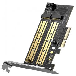 Адаптер Ugreen CM302 M.2 M-Key+M.2 B-Key - PCIe 3.0 x 4 (70504) Black