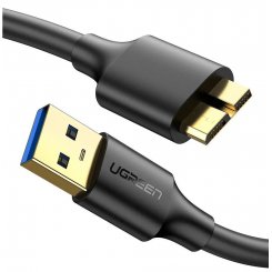 Фото Кабель Ugreen US130 USB 3.0 Type-A to USB 3.0 Micro-B 2m (10843) Black
