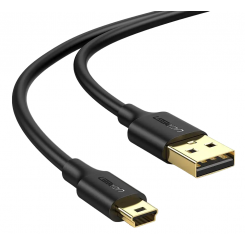 Фото Кабель Ugreen US132 USB 2.0 Type-A to USB Mini-B 2m (30472) Black