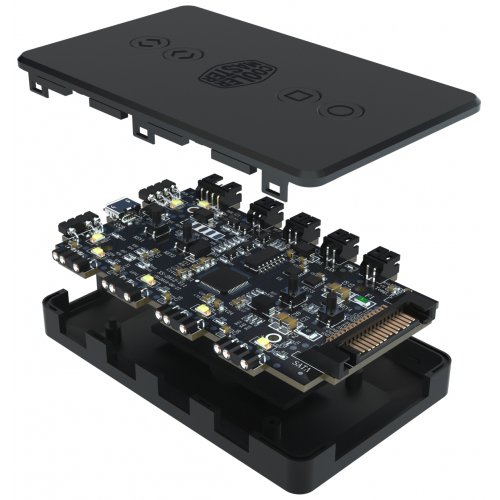 Купить Контроллер подсветки Cooler Master Addressable RGB LED Controller (MFP-ACBN-NNUNN-R1) - цена в Харькове, Киеве, Днепре, Одессе
в интернет-магазине Telemart фото