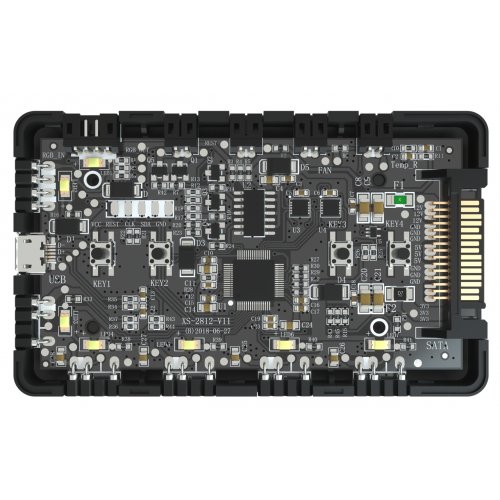 Купить Контроллер подсветки Cooler Master Addressable RGB LED Controller (MFP-ACBN-NNUNN-R1) - цена в Харькове, Киеве, Днепре, Одессе
в интернет-магазине Telemart фото