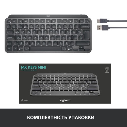 Photo Keyboard Logitech MX Keys Mini Wireless (920-010498) Graphite