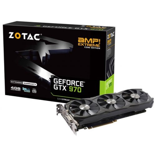 Продати Відеокарта Zotac GeForce GTX 970 AMP! Extreme 4096MB (ZT-90107-10P) за Trade-In у інтернет-магазині Телемарт - Київ, Дніпро, Україна фото