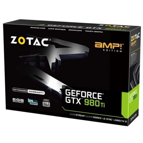 Продати Відеокарта Zotac GeForce GTX 980 Ti AMP! 6144MB (ZT-90503-10P) за Trade-In у інтернет-магазині Телемарт - Київ, Дніпро, Україна фото