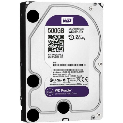 Продати Жорсткий диск Western Digital Purple 500GB 64MB 3.5" (WD05PURX) за Trade-In у інтернет-магазині Телемарт - Київ, Дніпро, Україна фото