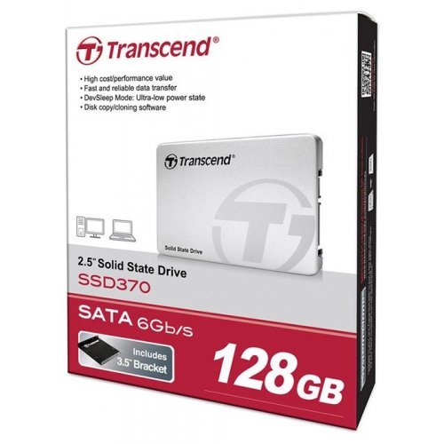 Продать SSD-диск Transcend SSD370S Premium 128GB 2.5" (TS128GSSD370S) по Trade-In интернет-магазине Телемарт - Киев, Днепр, Украина фото