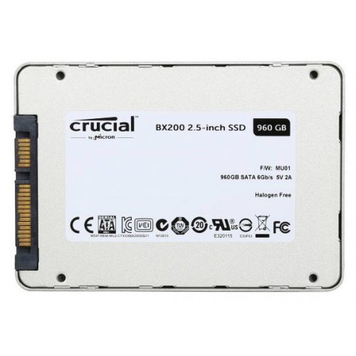 Продать SSD-диск Crucial BX200 960GB 2.5" (CT960BX200SSD1) по Trade-In интернет-магазине Телемарт - Киев, Днепр, Украина фото