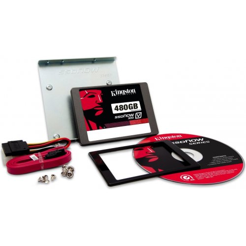 Продати SSD-диск Kingston SSDNow V300 480GB 2.5" + Desktop Kit (SV300S3D7/480G) за Trade-In у інтернет-магазині Телемарт - Київ, Дніпро, Україна фото