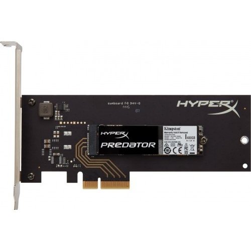 Продати SSD-диск Kingston HyperX Predator MLC 480GB M.2 (2280 PCI-E) + HHHL Adapter (SHPM2280P2H/480G) за Trade-In у інтернет-магазині Телемарт - Київ, Дніпро, Україна фото