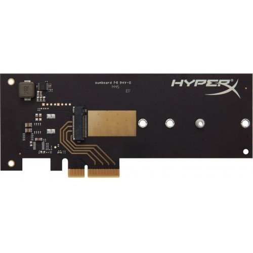 Продать SSD-диск Kingston HyperX Predator MLC 480GB M.2 (2280 PCI-E) + HHHL Adapter (SHPM2280P2H/480G) по Trade-In интернет-магазине Телемарт - Киев, Днепр, Украина фото