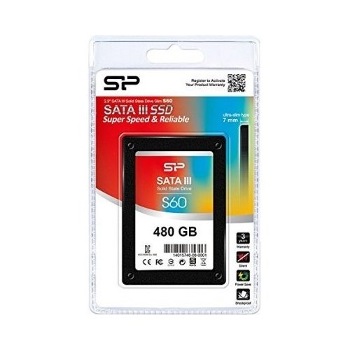 Продати SSD-диск Silicon Power Slim S60 480Gb 2.5" (SP480GBSS3S60S25) за Trade-In у інтернет-магазині Телемарт - Київ, Дніпро, Україна фото