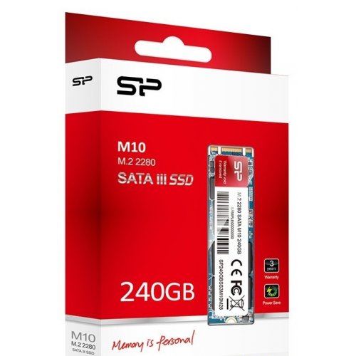 Продать SSD-диск Silicon Power M10 MLC 240GB M.2 (2280 SATA) (SP240GBSS3M10M28) по Trade-In интернет-магазине Телемарт - Киев, Днепр, Украина фото