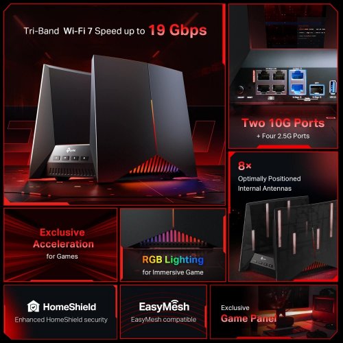 Wi-Fi роутер TP-LINK Archer GE800 купить в Украине: Киев, Днепр, Харьков, Одесса  | Низкая цена, отзывы, характеристики от TELEMART фото