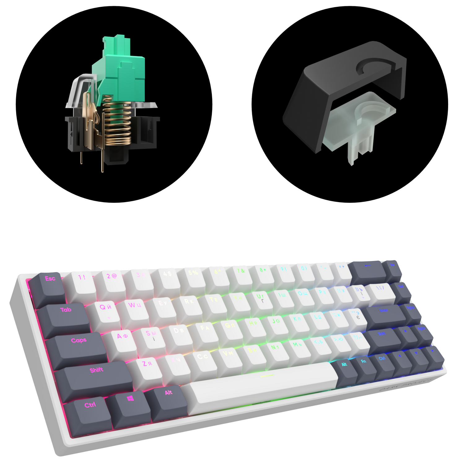 Клавіатура Dark Project One KD68B PBT Mechanical G3ms Sapphire (DP-KD ...