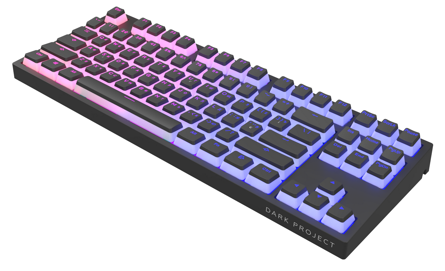 Клавіатура Dark Project KD87A PBT Mechanical Gateron Cap Teal (DP-KD ...