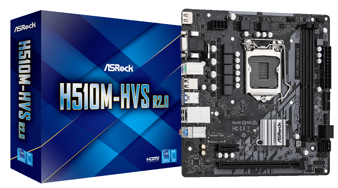 Asrock h510m hvs какие процессоры поддерживает