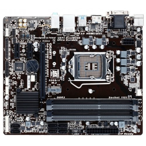 Продати Материнська плата Gigabyte GA-B150M-DS3H DDR3 (s1151, Intel B150) за Trade-In у інтернет-магазині Телемарт - Київ, Дніпро, Україна фото