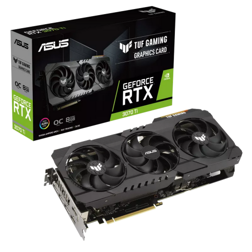 Продать Видеокарта Asus TUF GeForce RTX 3070 Ti Gaming V2 OC 8192MB (TUF-RTX3070TI-O8G-V2-GAMING) по Trade-In интернет-магазине Телемарт - Киев, Днепр, Украина фото
