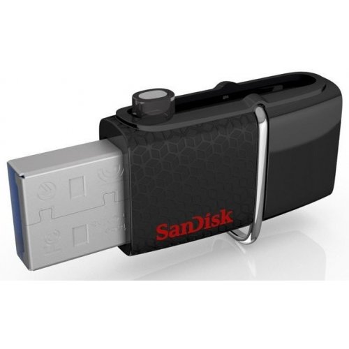 Купить Накопитель SanDisk Ultra Dual USB 3.0/MicroUSB 16GB Black (SDDD2-016G-G46) - цена в Харькове, Киеве, Днепре, Одессе
в интернет-магазине Telemart фото