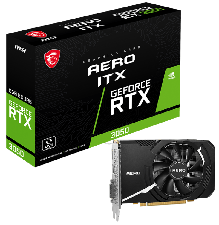 Продать Видеокарта MSI GeForce RTX 3050 AERO ITX V1 8192MB (RTX 3050 ...