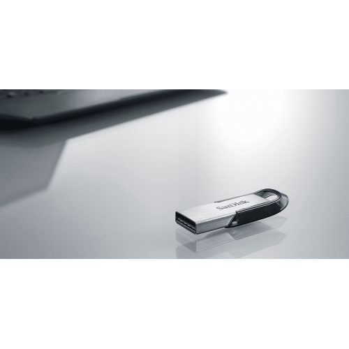 Купить Накопитель SanDisk Ultra Flair USB 3.0 64GB Steel-Black (SDCZ73-064G-G46) - цена в Харькове, Киеве, Днепре, Одессе
в интернет-магазине Telemart фото