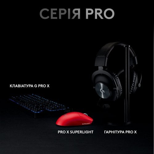 Фото Миша Logitech G Pro X SUPERLIGHT (910-006784) Red