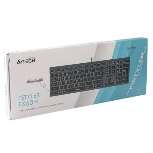 Photo Keyboard A4Tech Fstyler FX60H White Backlit Grey