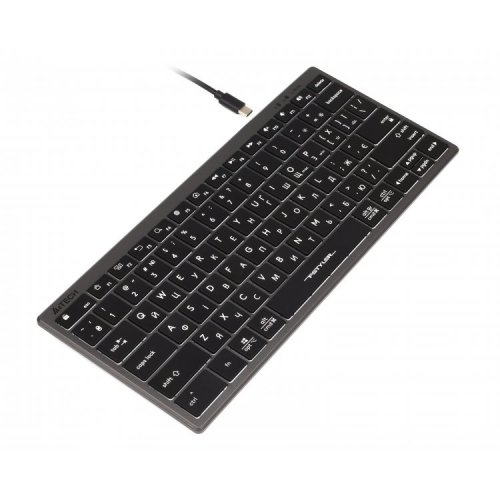 Клавиатура A4Tech Fstyler FX61 Grey купить в Украине: Киев, Днепр, Харьков, Одесса  | Низкая цена, отзывы, характеристики от TELEMART фото