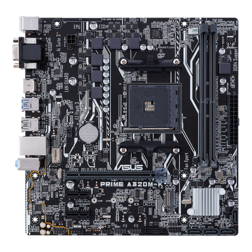 Материнська плата Asus PRIME A320M-K/CSM (sAM4, AMD A320) Factory Recertified купити з перевіркою сумісності: огляд, характеристики, ціна у Києві, Львові, Вінниці, Хмельницькому, Івано-Франківську, Україні | інтернет-магазин TELEMART.UA фото