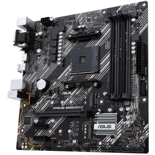 Продати Материнська плата Asus PRIME B550M-K (sAM4, AMD B550) Factory Recertified за Trade-In у інтернет-магазині Телемарт - Київ, Дніпро, Україна фото
