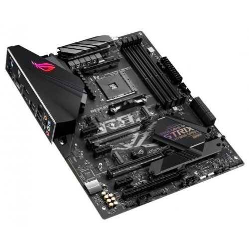 Материнська плата Asus ROG STRIX B450-F GAMING II (sAM4, AMD B450) Factory Recertified купити з перевіркою сумісності: огляд, характеристики, ціна у Києві, Львові, Вінниці, Хмельницькому, Івано-Франківську, Україні | інтернет-магазин TELEMART.UA фото