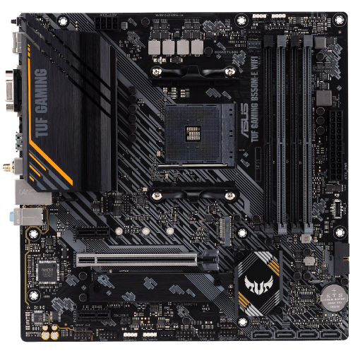 Материнська плата Asus TUF GAMING B550M-E (WI-FI) (sAM4, AMD B550) Factory Recertified купити з перевіркою сумісності: огляд, характеристики, ціна у Києві, Львові, Вінниці, Хмельницькому, Івано-Франківську, Україні | інтернет-магазин TELEMART.UA фото