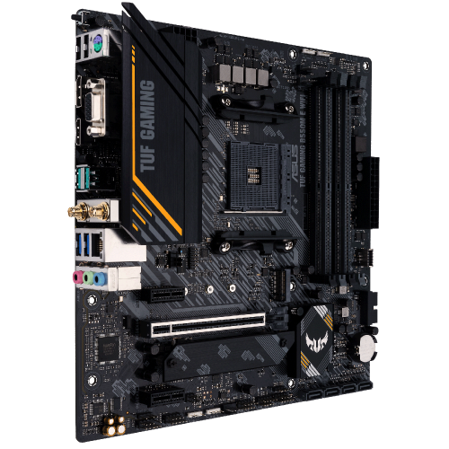 Материнська плата Asus TUF GAMING B550M-E (WI-FI) (sAM4, AMD B550) Factory Recertified купити з перевіркою сумісності: огляд, характеристики, ціна у Києві, Львові, Вінниці, Хмельницькому, Івано-Франківську, Україні | інтернет-магазин TELEMART.UA фото
