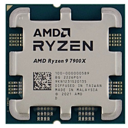 Фото Процесор AMD Ryzen 9 7900X 4.7(5.6)GHz 64MB sAM5 Tray (100-000000589)