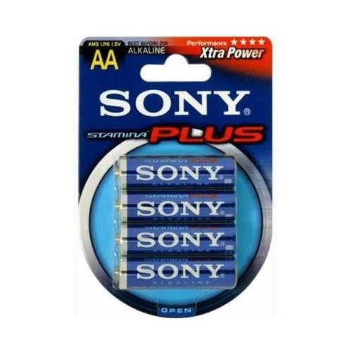 Купить Батарейки Sony AA (LR06) Stamina Plus 4шт (AM3B4D) - цена в Харькове, Киеве, Днепре, Одессе
в интернет-магазине Telemart фото