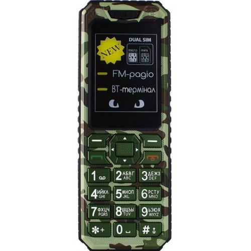 Купить Мобильный телефон Sigma mobile X-style 11 Dragon Green Camouflage - цена в Харькове, Киеве, Днепре, Одессе
в интернет-магазине Telemart фото