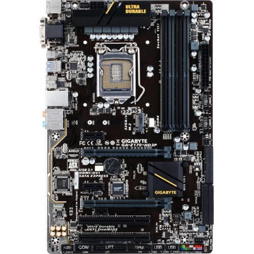 Продати Материнська плата Gigabyte GA-Z170-HD3P (s1151, Intel Z170) за Trade-In у інтернет-магазині Телемарт - Київ, Дніпро, Україна фото